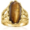image:imageRossSimons 14kt Yellow GoldPlated Ring With Tiger EyeTiger Eye