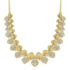 image:imageRossSimons 150 ct tw Diamond Scalloped Necklace in 18kt Gold Over SterlingDiamond