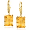 image:imageRossSimons 1600 ct tw Citrine Drop Earrings in 18kt Gold Over Sterling