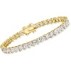 image:imageRossSimons 1600 ct tw PrincessCut CZ Tennis Bracelet in 18kt Gold Over SterlingCubic Zirconia
