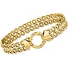 image:imageRossSimons 18kt Gold Over Sterling 2Row Link Braceletno gemstone