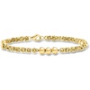 image:imageRossSimons 18kt Gold Over Sterling Byzantine and 5mm Bead Station Braceletno gemstone