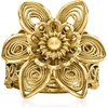 image:imageRossSimons 18kt Gold Over Sterling Filigree Flower RingNo Gemstone