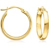 image:imageRossSimons 18kt Gold Over Sterling Hoop Earrings