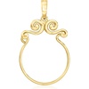 image:imageRossSimons 18kt Gold Over Sterling Scrolled Charm Holder Pendant