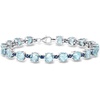 image:imageRossSimons 2000 ct tw Sky Blue Topaz and 170 ct tw Sapphire Tennis Bracelet in Sterling SilverSapphire