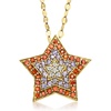 image:imageRossSimons 210 ct tw MultiGemstone Star PinPendant Necklace in 18kt Gold Over Sterling 18 inches