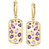 image:imageRossSimons 213 ct tw MultiGemstone Scattered Tag Drop Earrings With LabGrown Diamonds in 18kt Gold Over Sterling