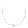 image:imageRossSimons 25mm Sterling Silver Paper Clip Link Toggle NecklaceNo Gemstone