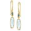 image:imageRossSimons 330 ct tw Sky and London Blue Topaz Drop Earrings in 18kt Gold Over Sterling