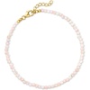 image:imageRossSimons 335mm Pink Opal Bead Anklet in 18kt Gold Over Sterling 9 inches