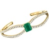 image:imageRossSimons 350 Carat Emerald and 360 ct tw White Topaz Cuff Bracelet in 18kt Gold Over SterlingEmerald