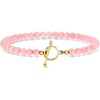 image:imageRossSimons 354mm Pink Coral Bead CharmCompatible Toggle Bracelet in 18kt Gold Over Sterlingcoral
