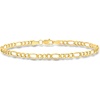 image:imageRossSimons 35mm 14kt Yellow Gold FigaroLink Braceletno gemstone