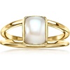 image:imageRossSimons 6x8mm Cultured Baroque Pearl OpenSpace Ring in 18kt Gold Over Sterling