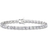 image:imageRossSimons 750 ct tw Baguette CZ Tennis Bracelet in Sterling SilverCubic Zirconia