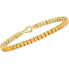 image:imageRossSimons 750 ct tw Square Citrine Tennis Bracelet in 18kt Gold Over Sterlingcitrine