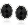 image:imageRossSimons BezelSet Onyx Stud Earrings in Sterling Silver