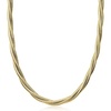 image:imageRossSimons Italian 14kt Yellow GoldPlated 3Strand Twisted NecklaceNo Gemstone