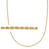 image:imageRossSimons Italian 15mm 18kt Yellow Gold RopeChain NecklaceNo Gemstone