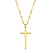 image:imageRossSimons Italian 18kt Gold Over Sterling Cross NecklaceNo Gemstone