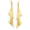 image:imageRossSimons Italian 18kt Gold Over Sterling Fan Drop Earrings