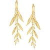 image:imageRossSimons Italian 18kt Gold Over Sterling Leaf and Branch Drop Earrings
