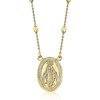 image:imageRossSimons Italian 18kt Gold Over Sterling Miraculous Medal Bead Station NecklaceNo Gemstone
