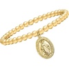 image:imageRossSimons Italian 18kt Gold Over Sterling Miraculous Medal Bead Stretch Braceletno gemstone