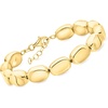image:imageRossSimons Italian 18kt Gold Over Sterling Nugget Bracelet 7 inches