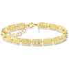 image:imageRossSimons Italian 18kt Gold Over Sterling RectangularLink Bracelet 7 inches