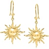 image:imageRossSimons Italian 18kt Gold Over Sterling Sun Drop Earrings