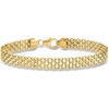image:imageRossSimons Italian 18kt Yellow Gold BismarkLink Braceletno gemstone