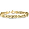 image:imageRossSimons Italian 18kt Yellow Gold FlatLink Chain Braceletno gemstone