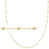 image:imageRossSimons Italian 2mm 10kt Yellow Gold Bead Station NecklaceNo Gemstone