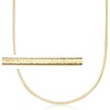 image:imageRossSimons Italian 2mm Flex Necklace With 18kt Gold Over SterlingNo Gemstone