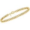 image:imageRossSimons Italian 4mm 14kt Yellow Gold CurbLink Braceletno gemstone