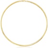 image:imageRossSimons Italian 4mm 18kt Gold Over Sterling Omega NecklaceNo Gemstone
