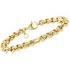 image:imageRossSimons Italian 6mm 10kt Yellow Gold RoloLink Braceletno gemstone