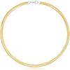 image:imageRossSimons Italian 6mm Reversible Omega Necklace in 2Tone Sterling SilverNo Gemstone