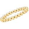 image:imageRossSimons Italian 8mm 18kt Gold Over Sterling Bead Stretch Braceletno gemstone