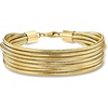 image:imageRossSimons Italian Flex MultiRow Bracelet With 18kt Gold Over Sterlingno gemstone