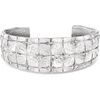 image:imageRossSimons Italian Sterling Silver SquarePattern Cuff Braceletno gemstone