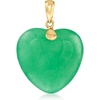 image:imageRossSimons Jade Heart Pendant in 10kt Yellow Gold