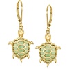 image:imageRossSimons Jade Turtle Drop Earrings in 18kt Gold Over Sterling