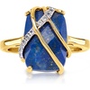 image:imageRossSimons Lapis and 10 ct tw White Topaz Ring in 18kt Gold Over SterlingLapis Lazuli