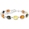image:imageRossSimons Multicolored Amber Bracelet in Sterling Silver 7 inches