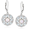 image:imageRossSimons Opal and 170 ct tw Sky Blue Topaz Drop Earrings With 20 ct tw White Zircons in Sterling Silver