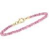 image:imageRossSimons Red and Pink Bead Bracelets in 18kt Gold Over Sterling