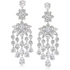 image:imageRossSimons RhodiumPlated Chandelier Earrings With 1660 ct tw Czs